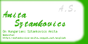 anita sztankovics business card